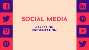 premium  Template: Social Media Design Presentation Template