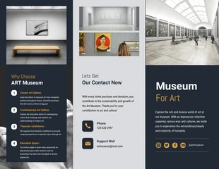 Free  Template: Art Museum Brochure Template