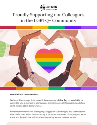 premium accessible Template: LGBTQ+ Pride Day Newsletter Template