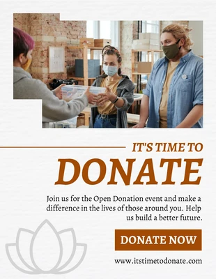 Free  Template: Donation Flyer Template