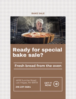 Free  Template: Special Bake Sale Flyer Template