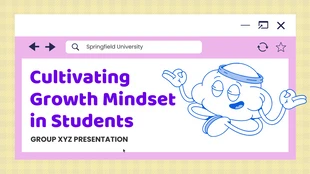 Free  Template: Cultivating Growth Mindset in Students Presentation Template