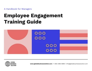 Free  Template: Simple Employee Engagement Handbook Template