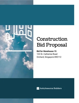 Free  Template: Construction Bid Proposal Template