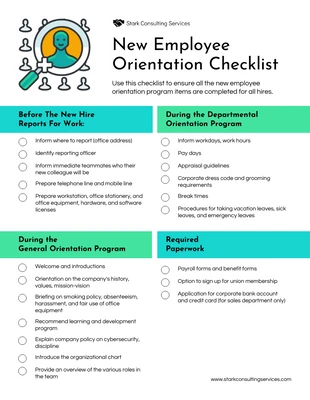 Free interactive Template: New Staff Orientation Grooming Checklist Format Template