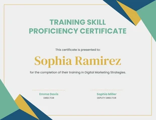 business  Template: Abstract Digital Marketing Training Certificate Template