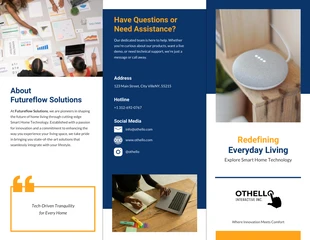 Free  Template: Smart Home Technology Brochure Template