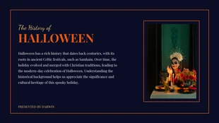 Blue and Orange Simple Halloween Presentation - Page 2