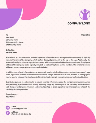 Free  Template: Light Cream Colorful Modern Graphic Design Letterhead Template