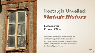 Free  Template: Vintage History Presentation Template