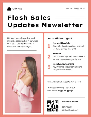 premium  Template: Flash Sales Updates Newsletter Template