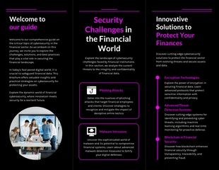 Cybersecurity in Finance Z-Fold Brochure - Page 2