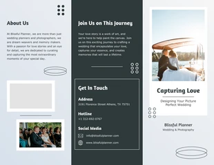 Free  Template: Green Wedding Tri-fold Brochure Template