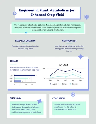 Free  Template: Green and Blue Playful Engineering Plant Research