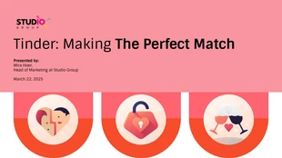 premium  Template: Tinder Pitch Deck Presentation Template