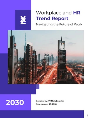 Free  Template: Workplace and HR Trend Report Template