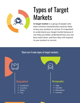 Free  Template: Types of Target Market Infographic Template