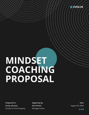 business  Template: Mindset Coaching Proposal Template