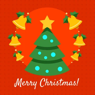 premium  Template: Merry Christmas Instagram Social Media Post