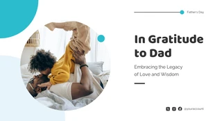 Free  Template: Minimalist Fathers Day Presentation Template