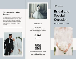 business interactive Template: Bridal And Special Occasion Services Brochure Template