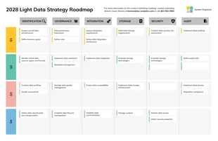 premium  Template: Light Data Strategy Roadmap Template