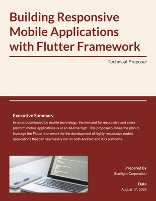 Free  Template: Technical Proposal Template