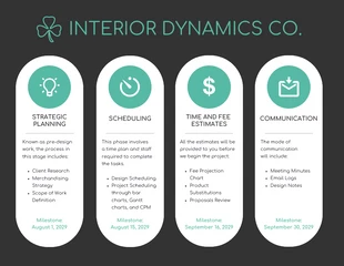 premium  Template: Teal Project Management Schedule