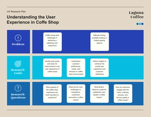 Free  Template: Coffee Color UX Research Plan Template