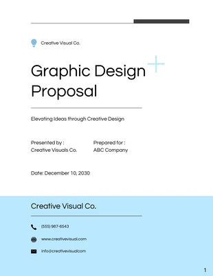 business  Template: Minimalist Graphic Design Proposal Template