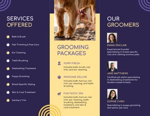 Pet Grooming Services Brochure - Page 2