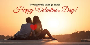 Free  Template: Romantic Valentine's Day Twitter Post