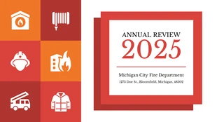 business  Template: Fire Department Annual Review Presentation Template