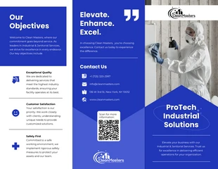 premium interactive Template: Industrial & Janitorial Services Brochure Template