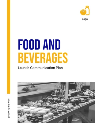 Free  Template: Food Beverages Communication Plan Template