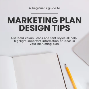 premium  Template: Simple Marketing Plan Instagram Post