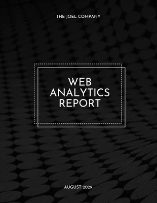 business  Template: Web Analytics Report Template