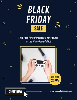 Free  Template: Black Friday Sale Flyer Template