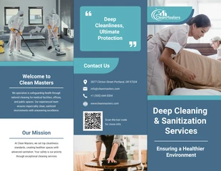 Free interactive Template: Cleaning & Sanitization Services Brochure Template