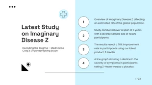 Easy Blue Simple Medical Presentation - Page 3