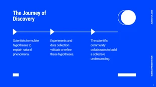 Vibrant Blue Science Presentation - Page 3