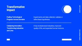 Vibrant Blue Science Presentation - Page 4