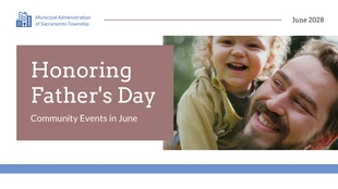 business  Template: Father's Day Presentation Design Template