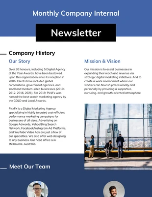 business  Template: Company Internal Newsletter Template