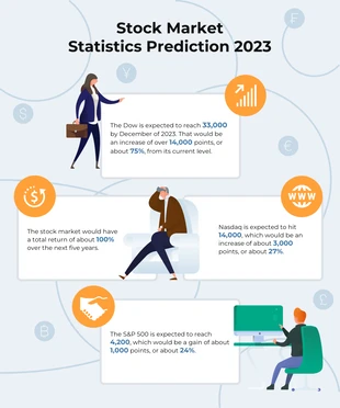 Free  Template: Stock Infographics Template