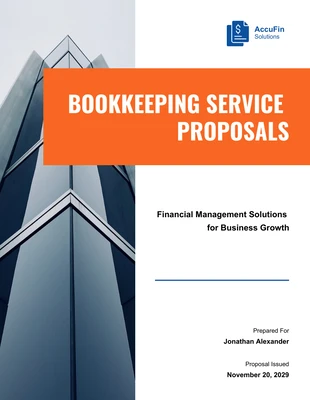 Free  Template: Bookkeeping Service Proposal Template