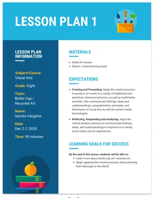 premium  Template: Daily Lesson Plan