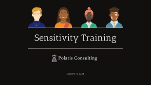 Free  Template: Modern Sensitivity Training Presentation Template