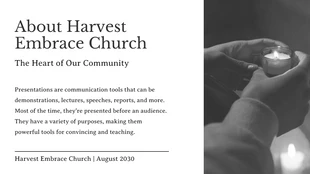 Black And White Simple Modern Elegant Service Church Presentation - Page 2