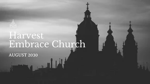 Free  Template: Modern Elegant Service Church Presentation Template